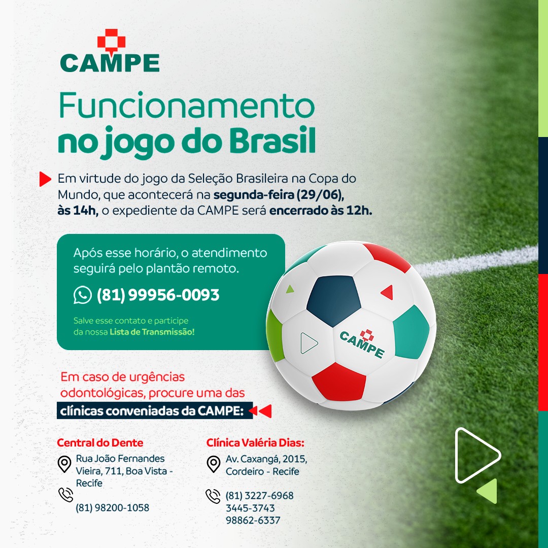 Imagem de Capa - Popup - Funcionamento no Jogo do Brasil 29 de Junho
